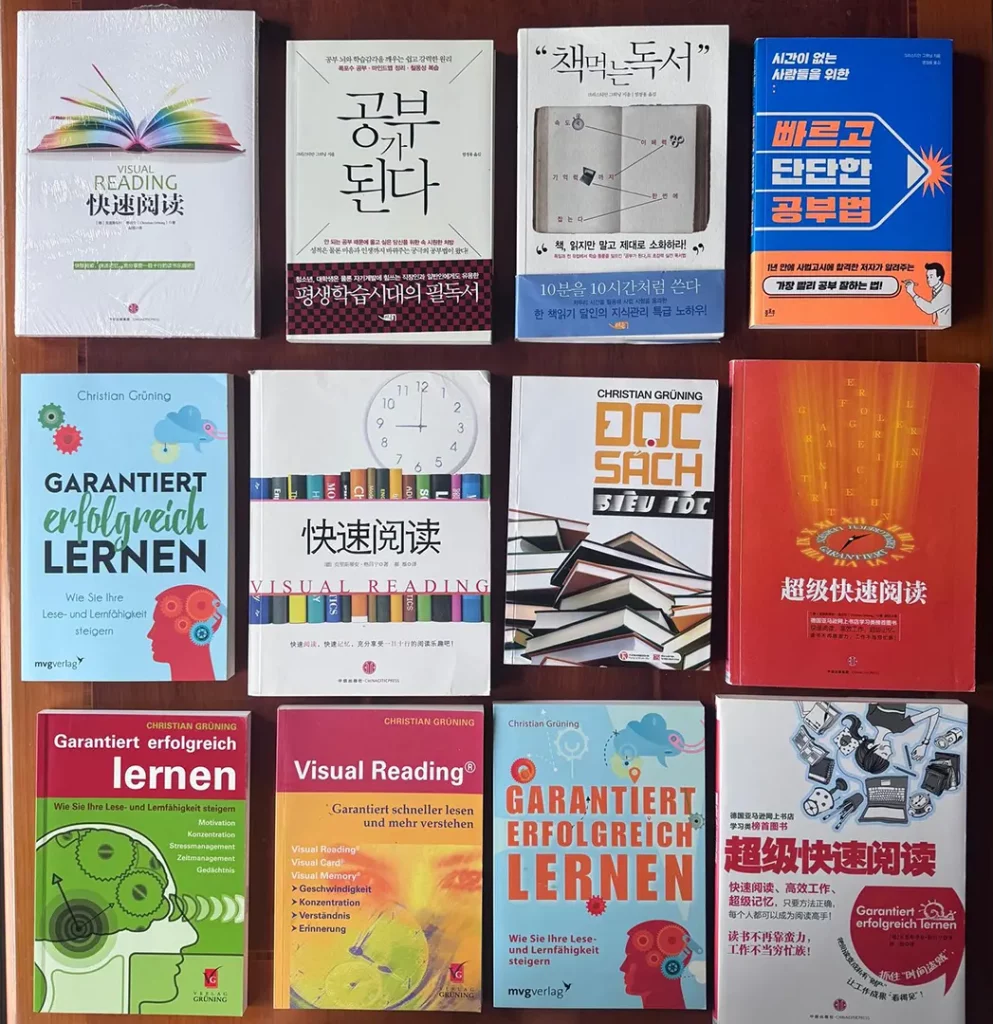 Alle internationalen Buchcover von Christian Grünings Büchern